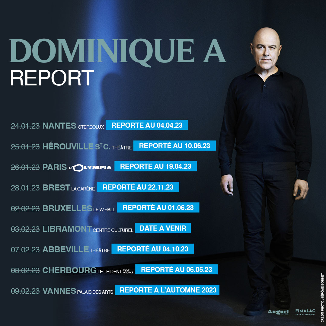 Report tournée Dominique A