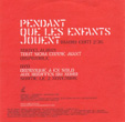 Dominique A - Pendant que les enfants jouent