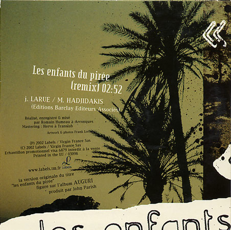 Dominique A - Les enfants du Pirée