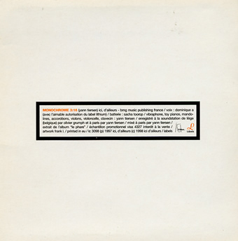 Monochrome - Yann Tiersen
