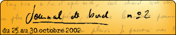 Journal de bord #2