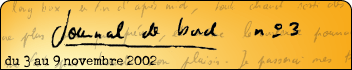 Journal de bord #3