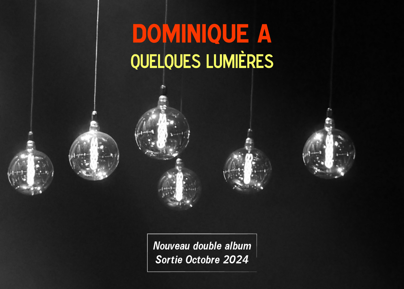 Dominique A - Quelques lumières - Nouvel album en octobre