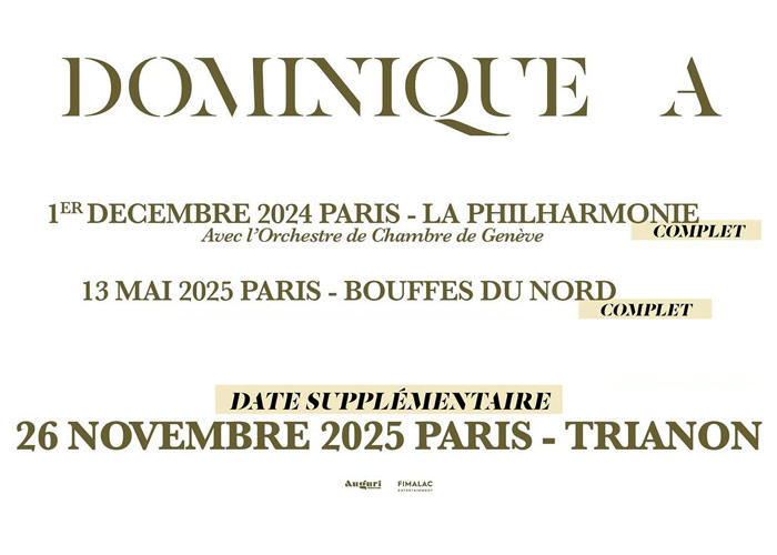 Dominique A - Trianon - Paris 2025